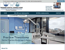 Tablet Screenshot of premierdentalconnections.com
